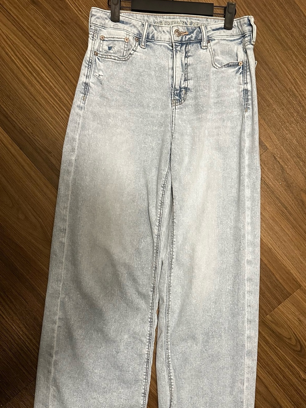 American Eagle Outfitters Light Blue Straight Leg Jeans